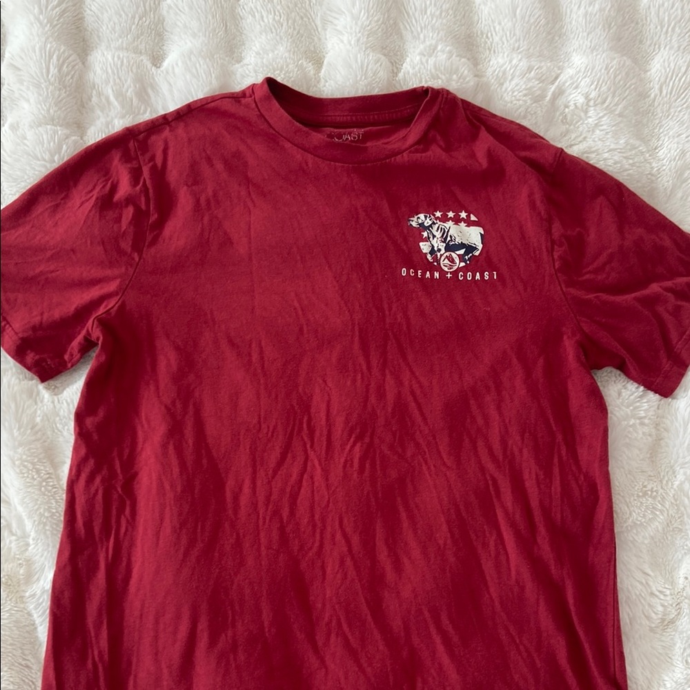 Red Mens Ocean+Coast shirt